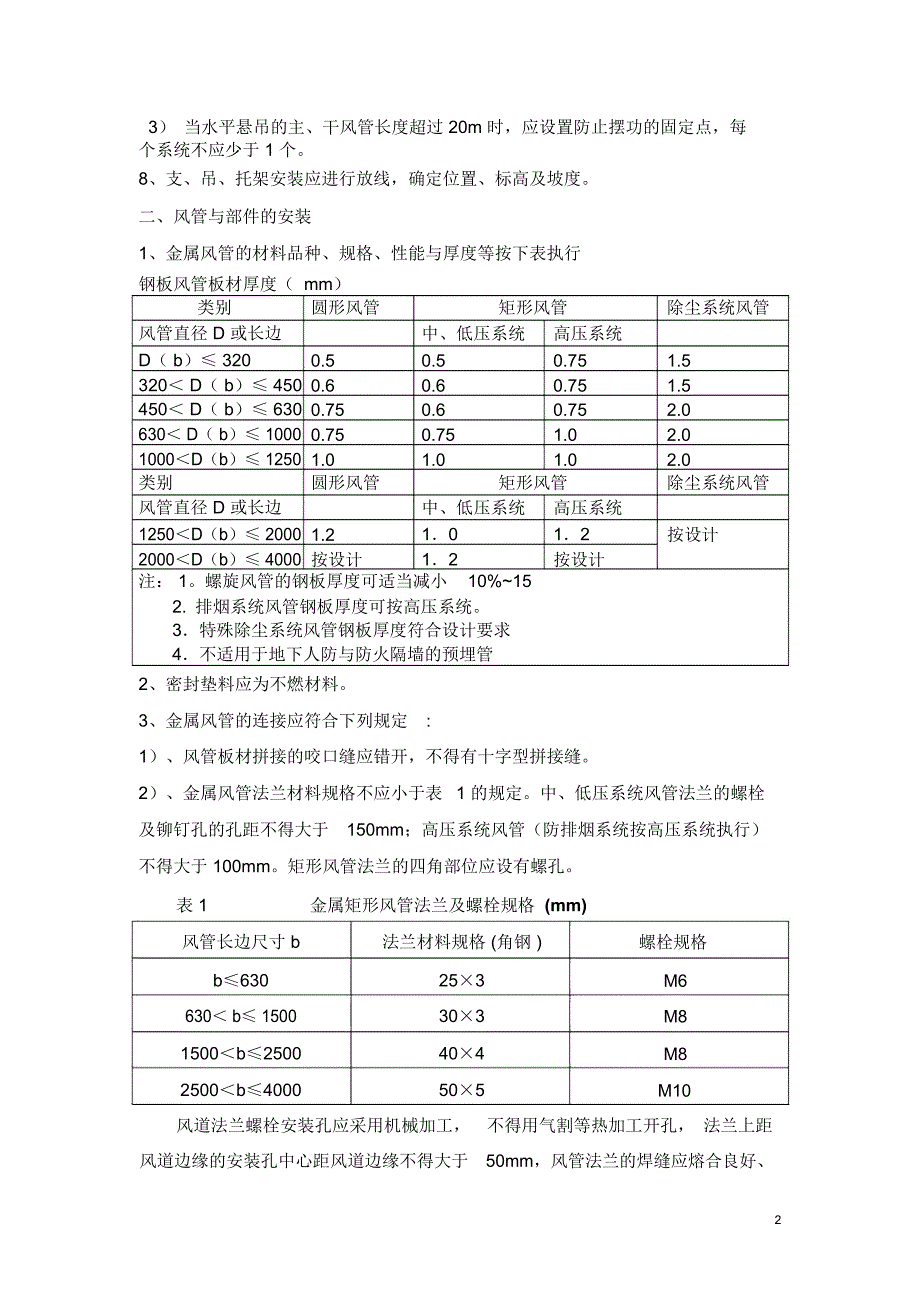 防排烟系统安装技术要求0709模板_第2页