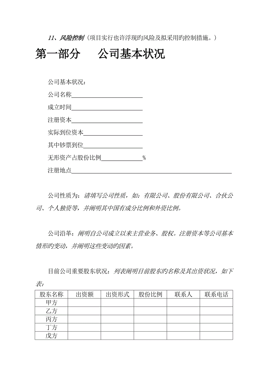 优秀商业综合计划书模板_第4页