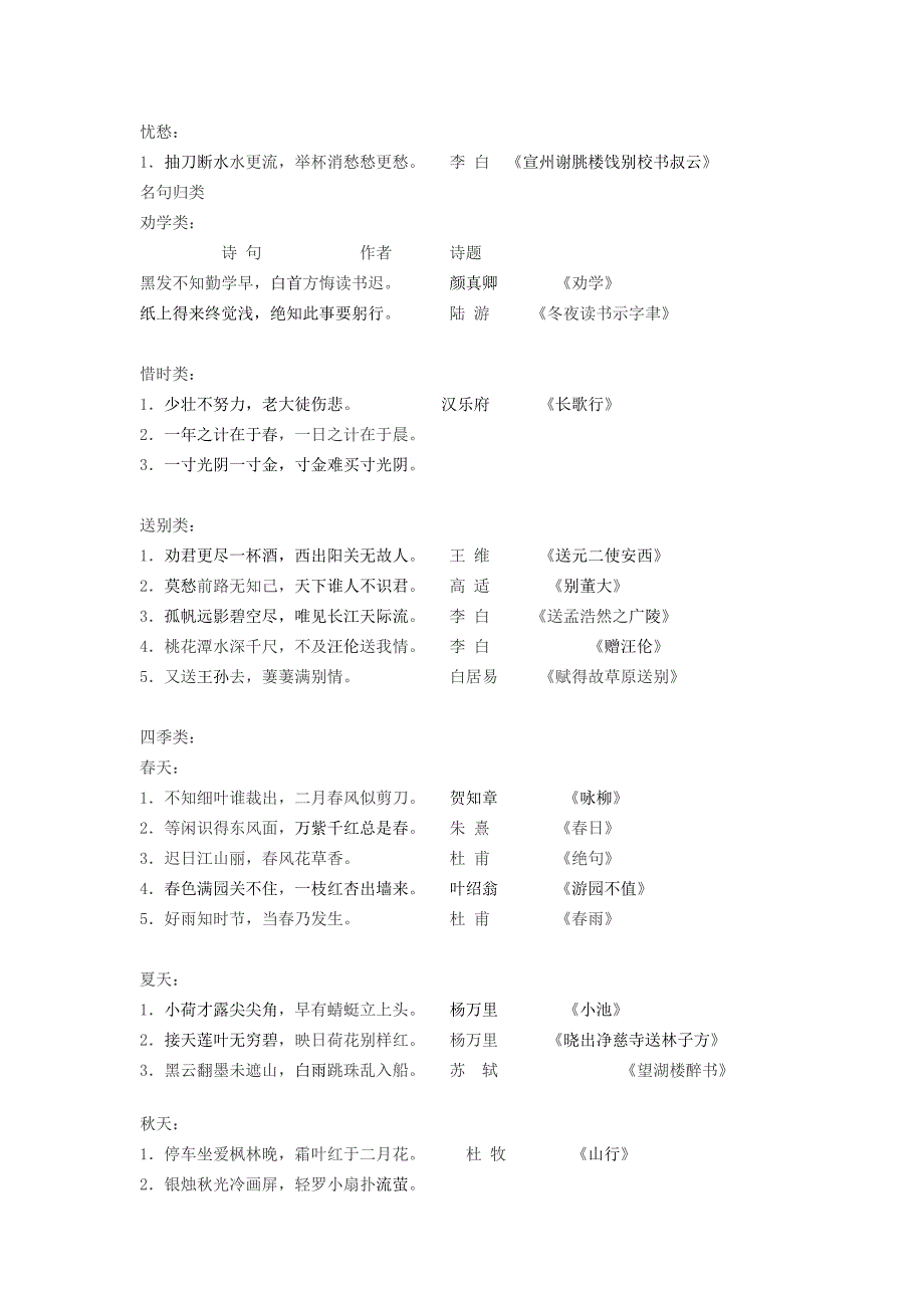 小升初必背古诗词_第3页