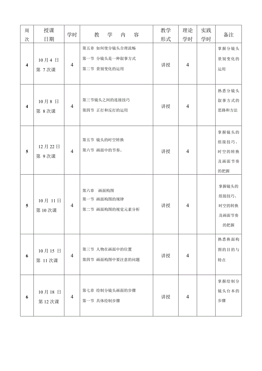 分镜11专教学进度计划表.doc_第4页