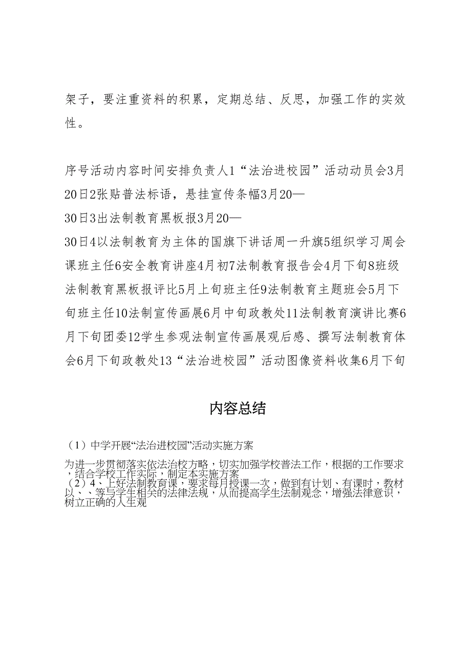 中学开展法治进校园活动实施方案_第4页