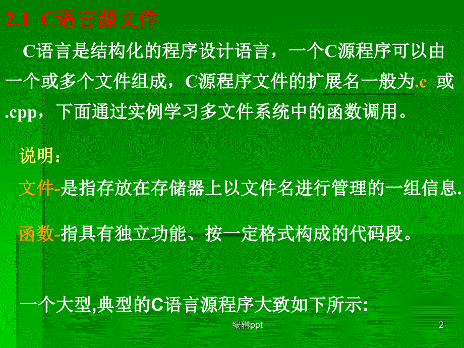 第2章C语言程序的基本构成_第2页