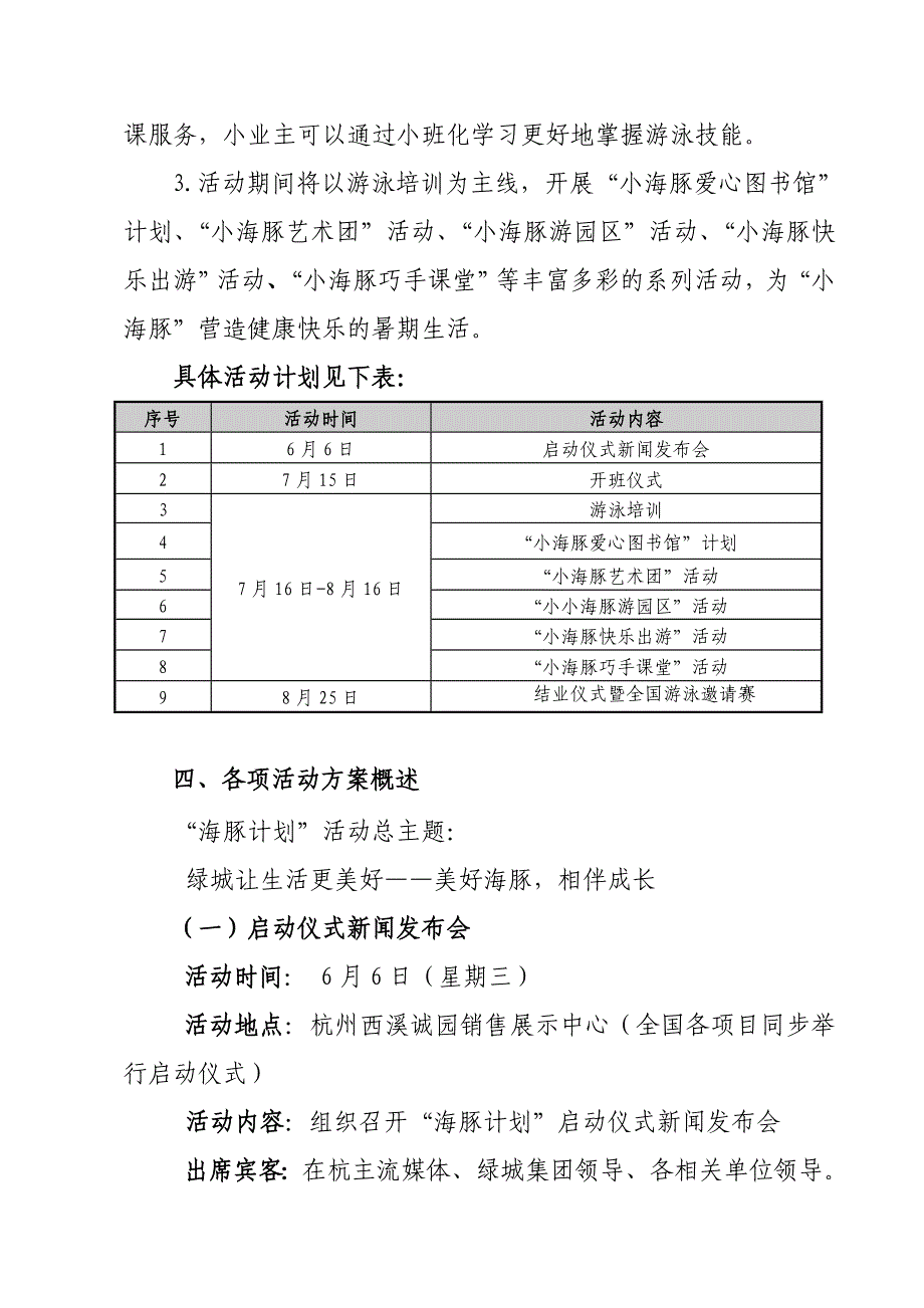 绿城集团“海豚计划”活动方案_第4页