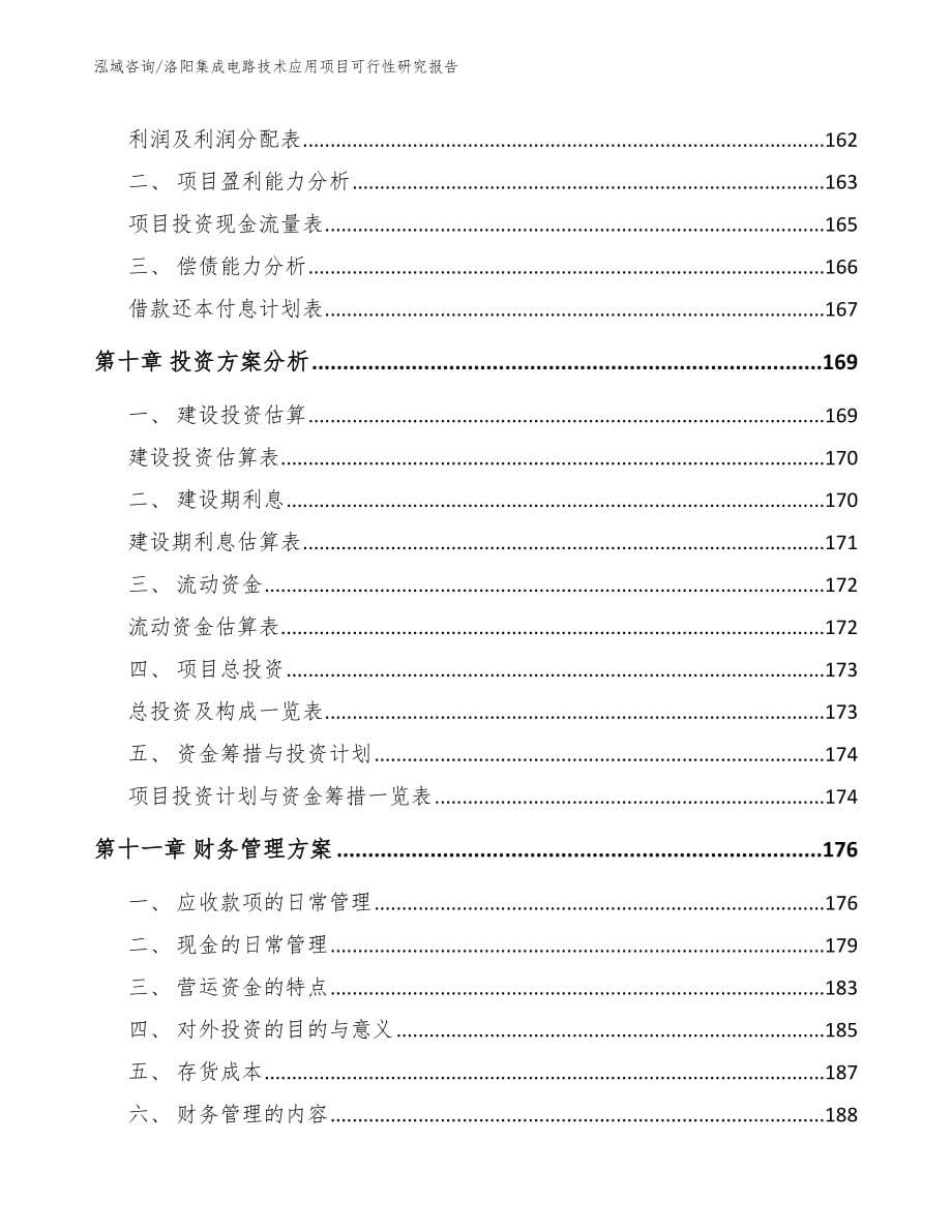 洛阳集成电路技术应用项目可行性研究报告【范文模板】_第5页