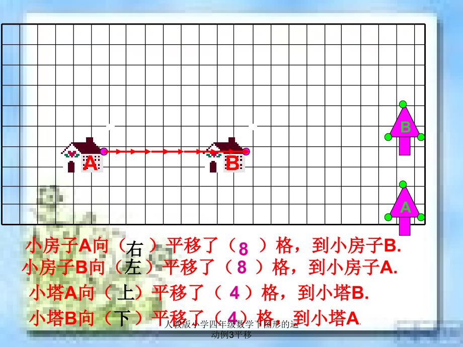 人教版小学四年级数学下图形的运动例3平移课件_第2页