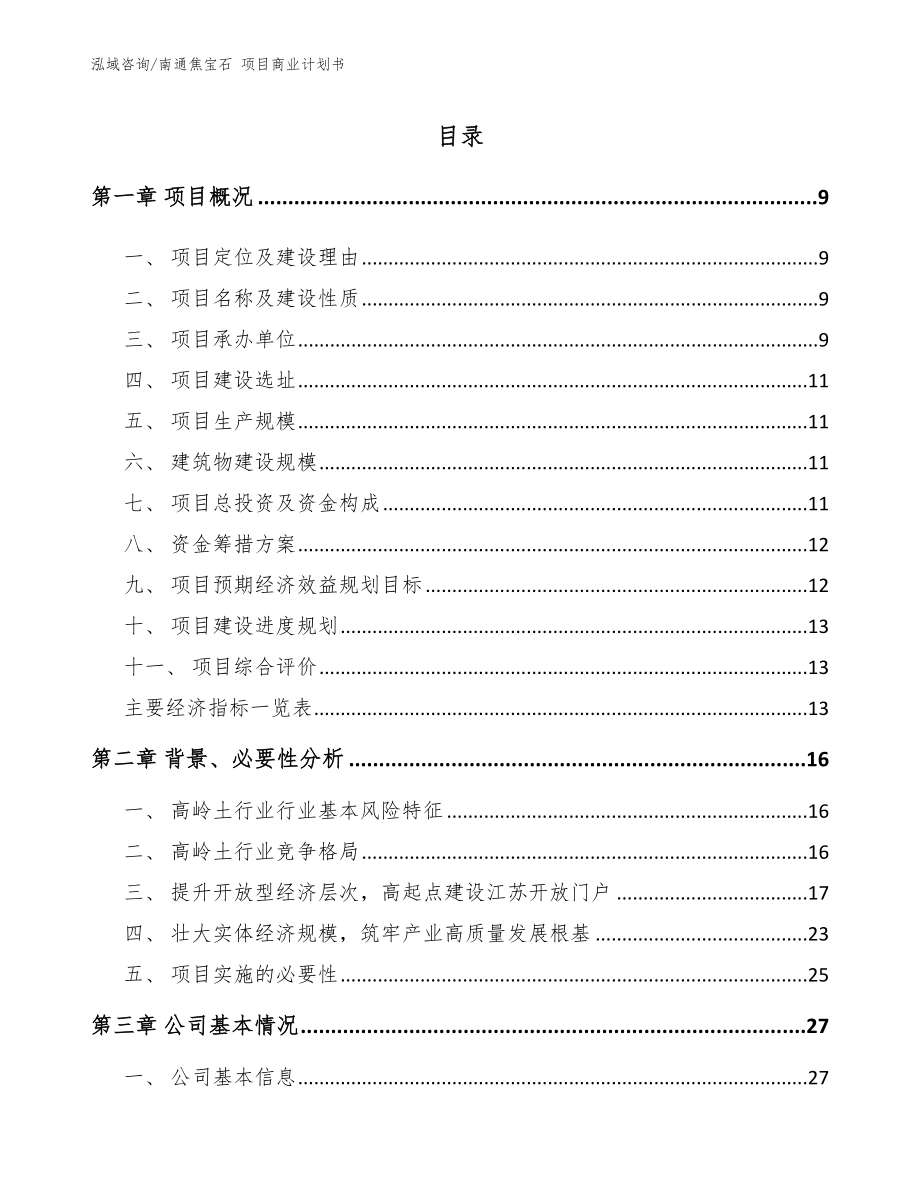 南通焦宝石 项目商业计划书_第2页