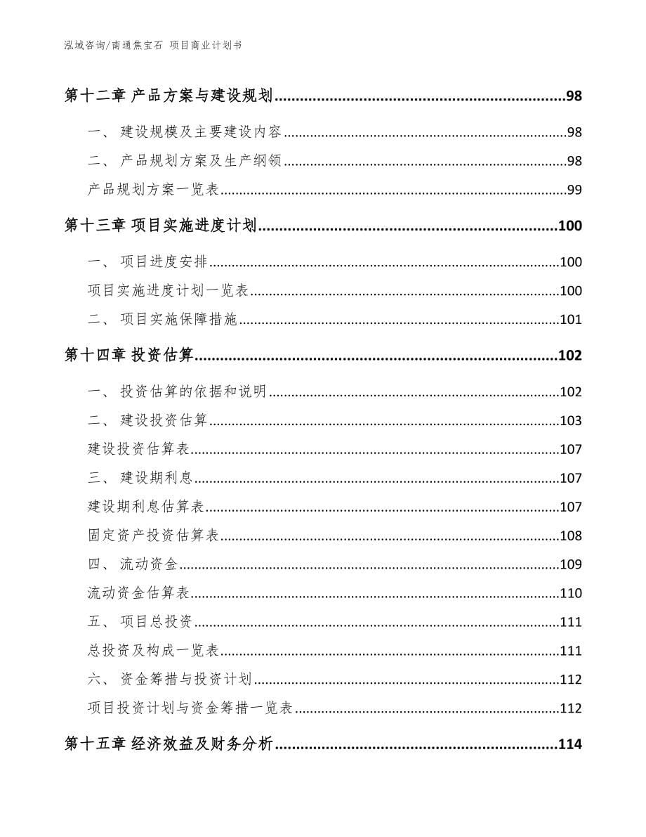 南通焦宝石 项目商业计划书_第5页