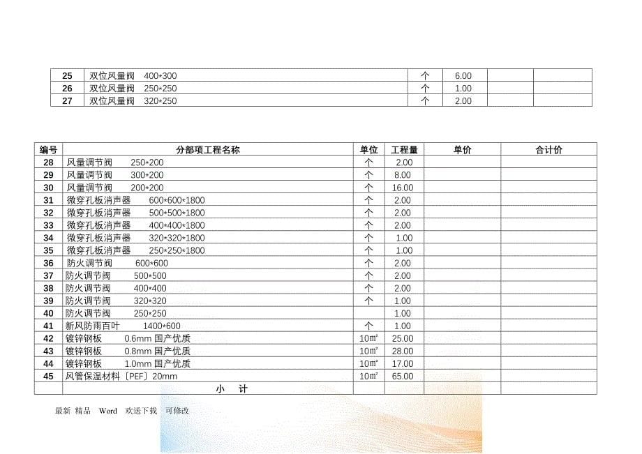 工程预算书_第5页