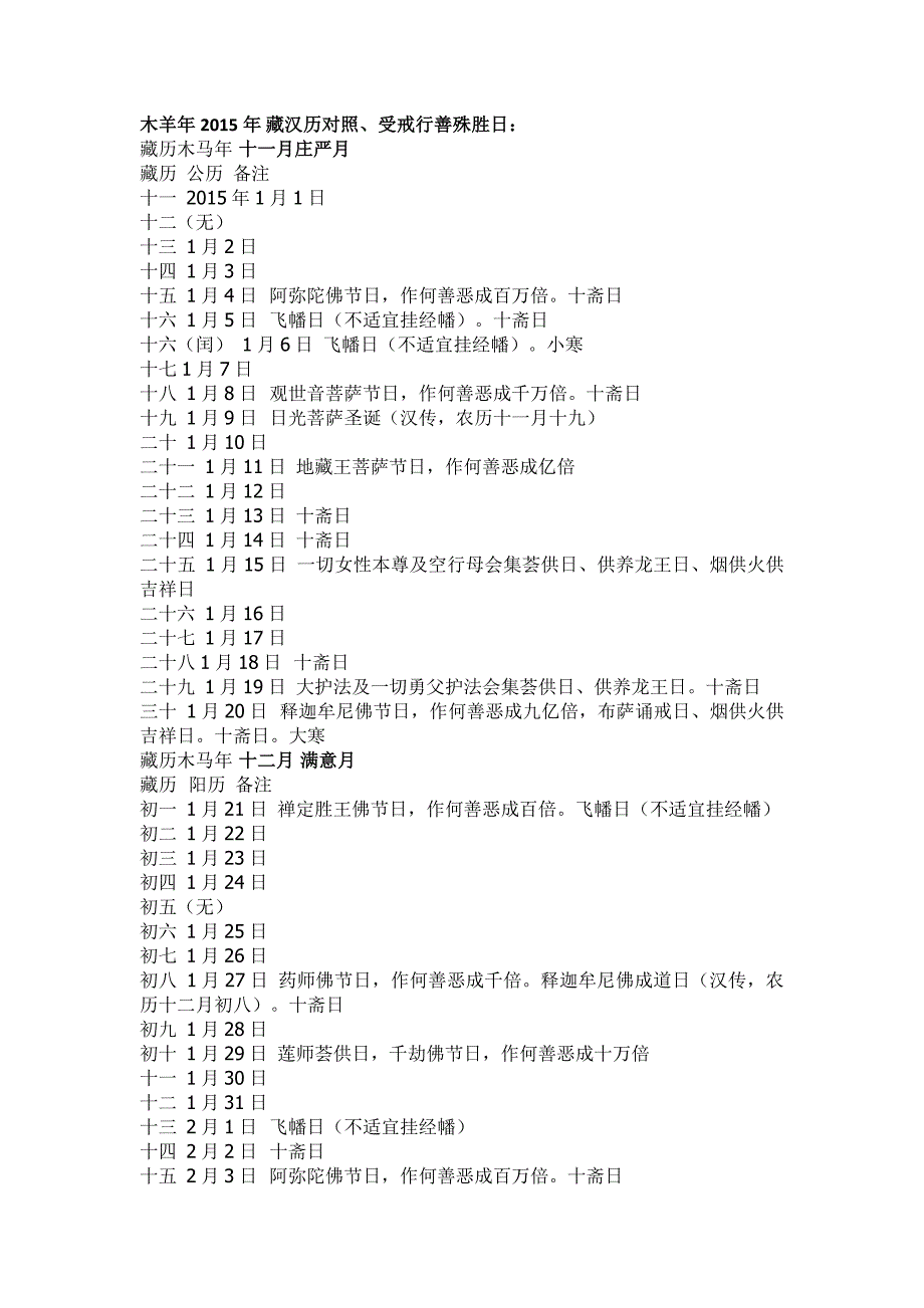 2015年藏历公历对照.docx_第1页