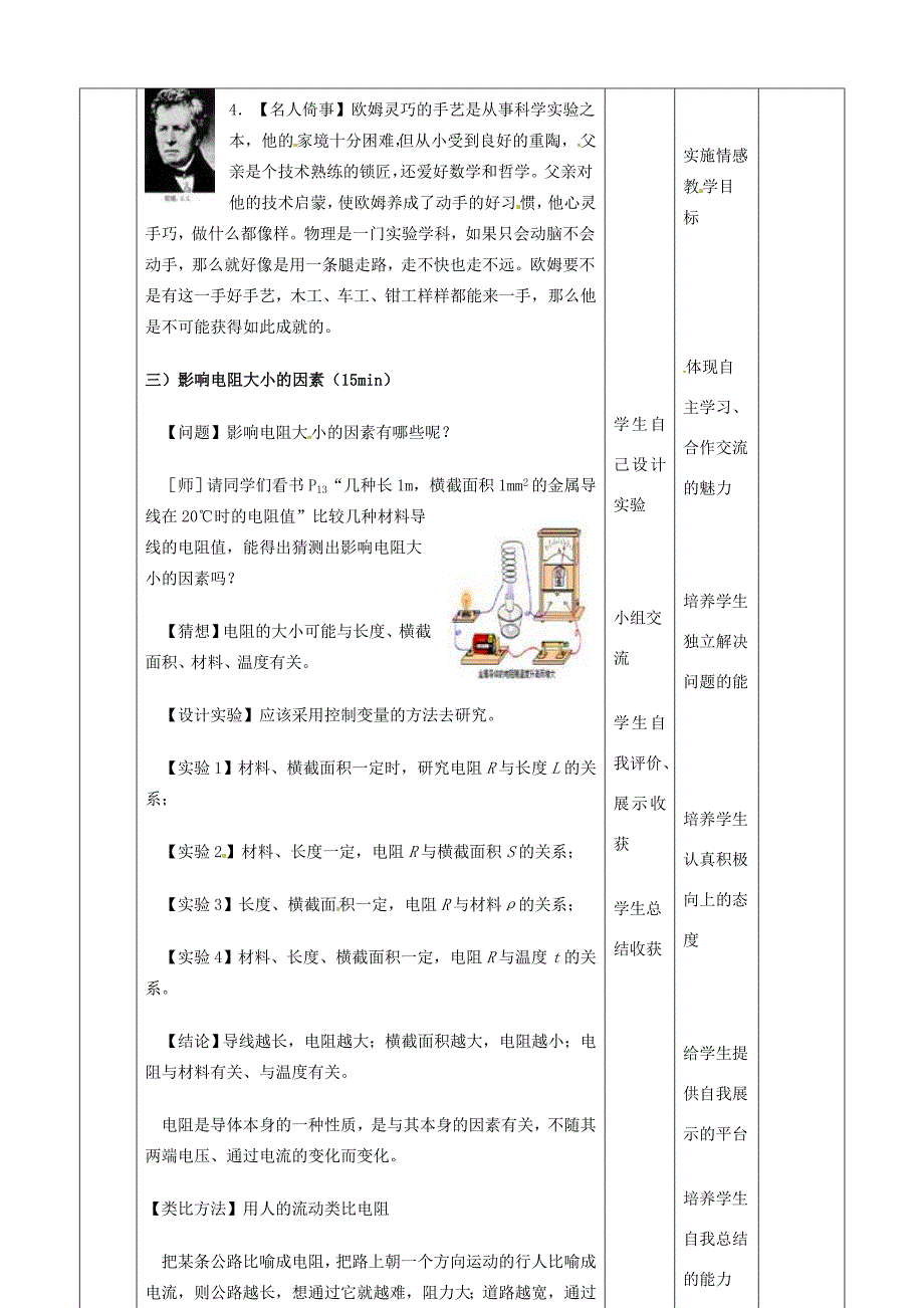 山东省滨州市邹平实验九年级物理全册第十六章电压电阻16.3电阻学案新版新人教版_第4页