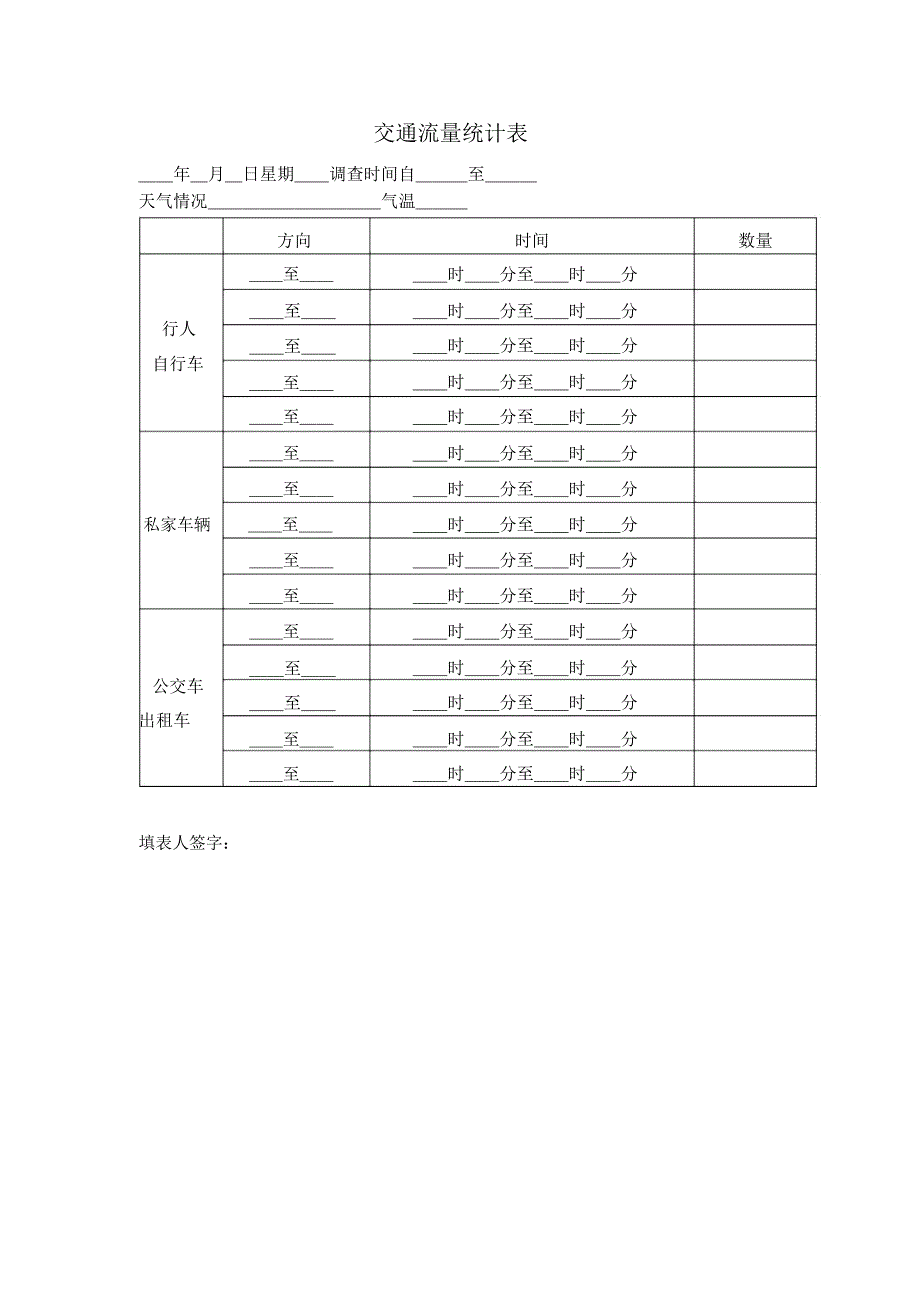 交通流量统计表_第1页