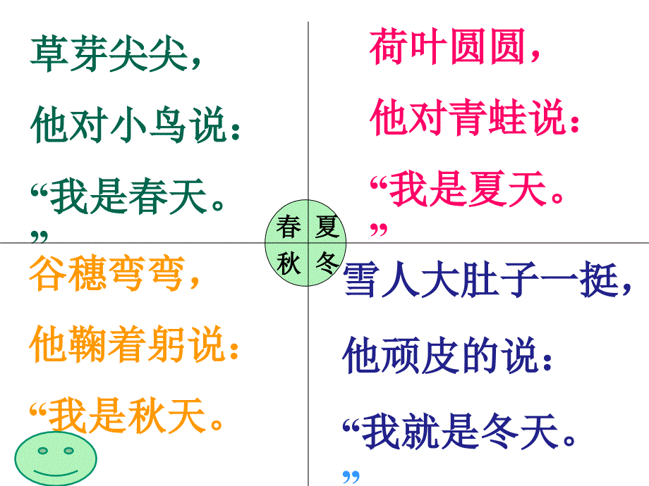 部编版一年级上册语文4四季公开课PPT课件25页_第4页