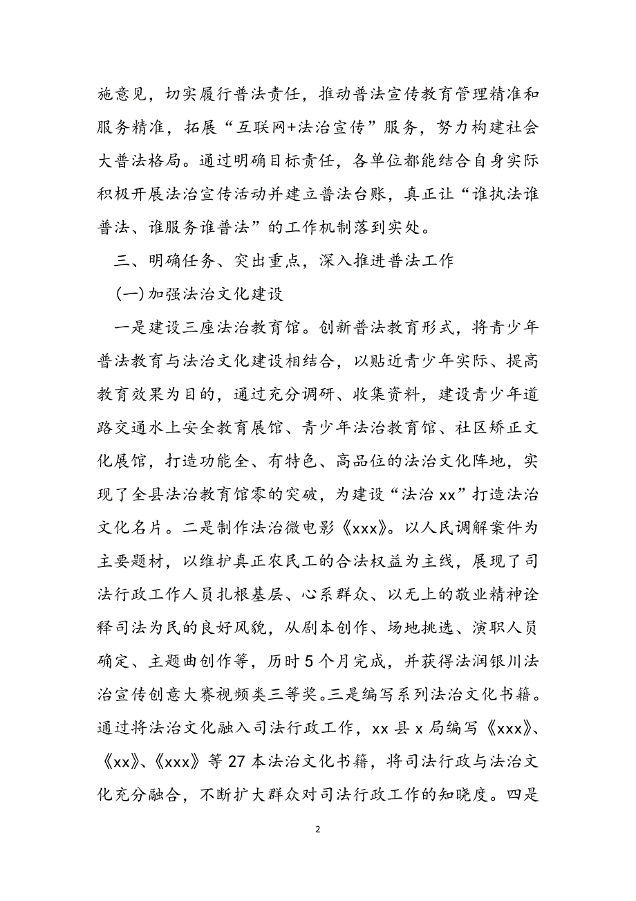 2023年关于全面落实普法责任制的自查报告.docx_第2页