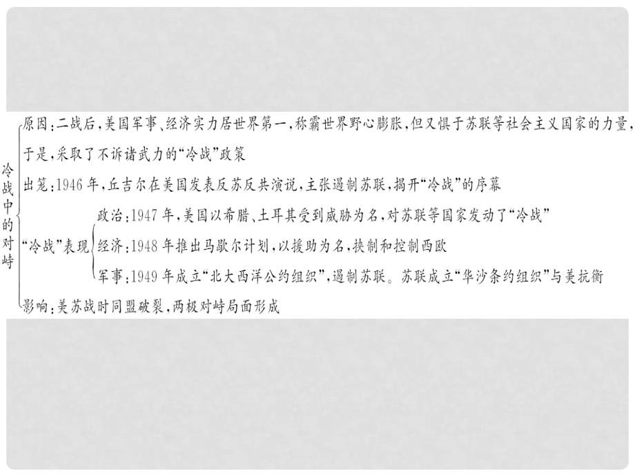 九年级历史下册 第七单元 第14课 冷战中的对峙习题课件 新人教版_第3页