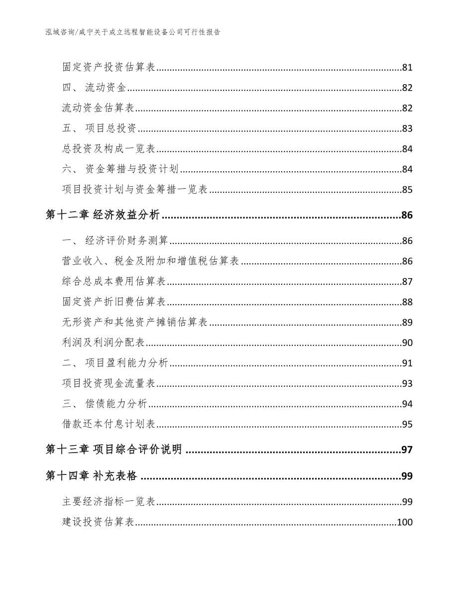 咸宁关于成立远程智能设备公司可行性报告（范文）_第5页