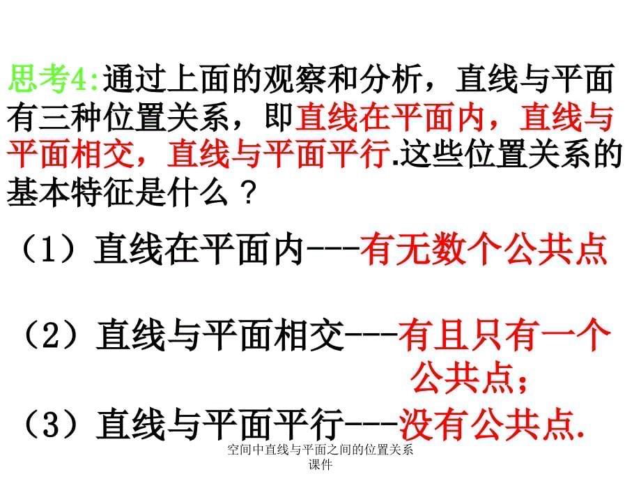 空间中直线与平面之间的位置关系课件经典实用_第5页