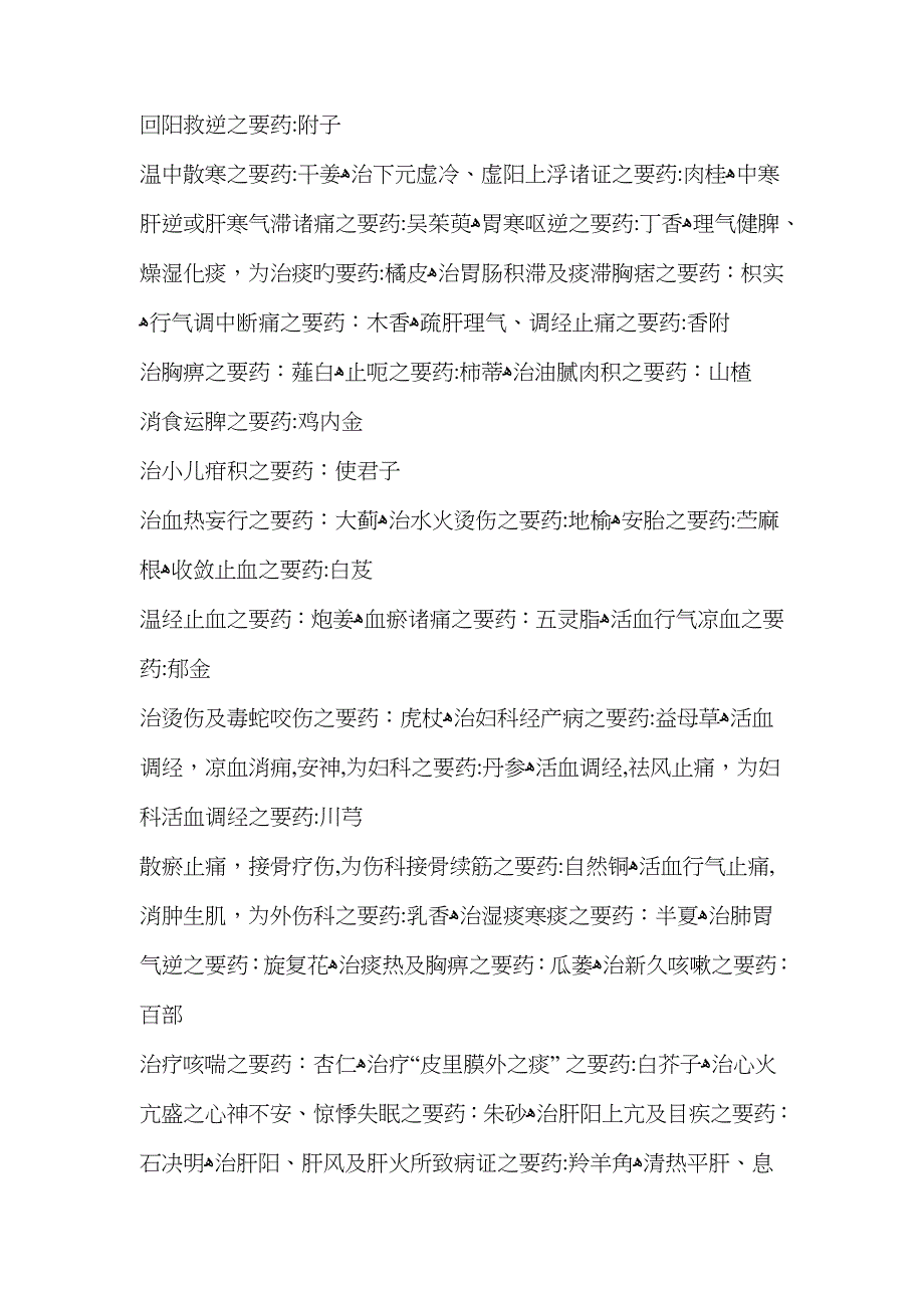 中药_中医随症加减用药表_临床上中药的要药切记!_第2页