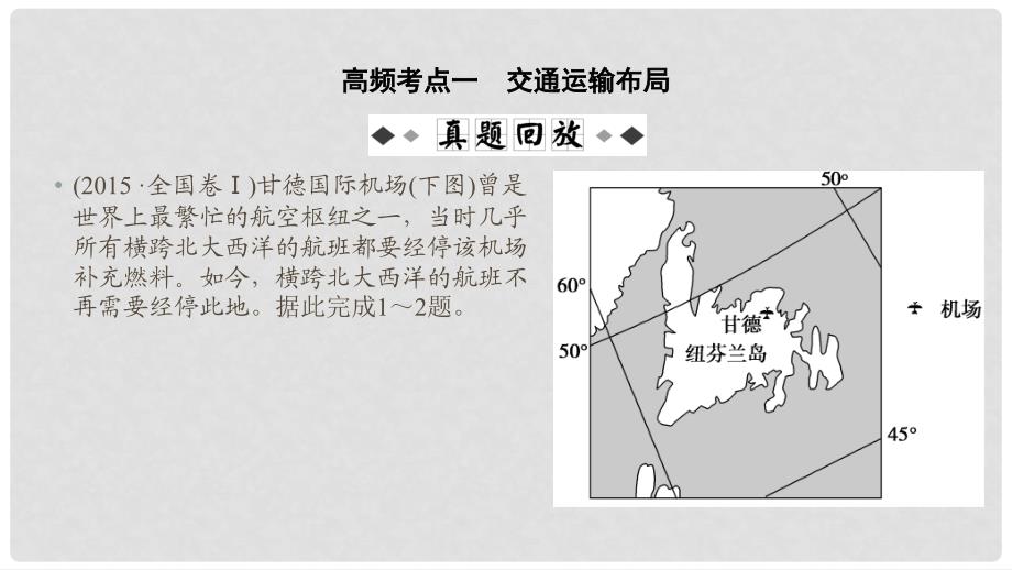 高考地理大二轮复习 第2篇 专题9 交通运输布局课件_第4页