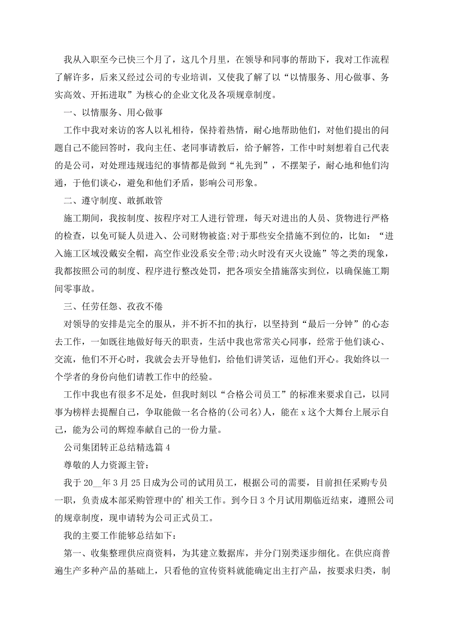 公司集团转正总结13487_第3页