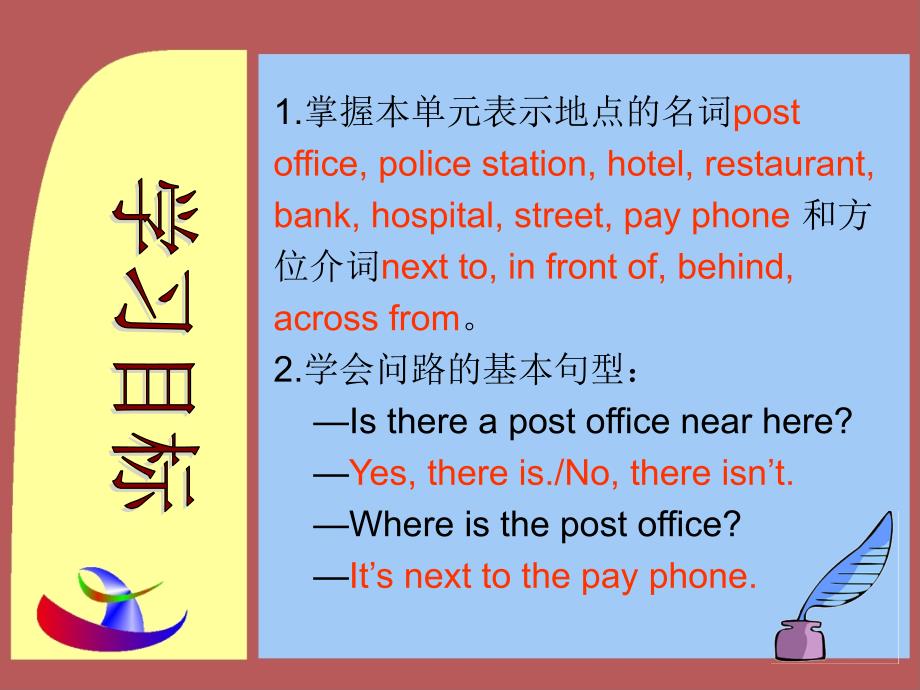 UnitIsthereapostofficenearhere时专题培训课件_第3页