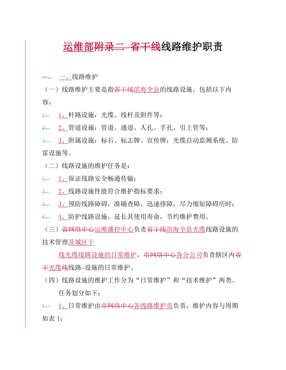 光缆线路维护职责_第1页