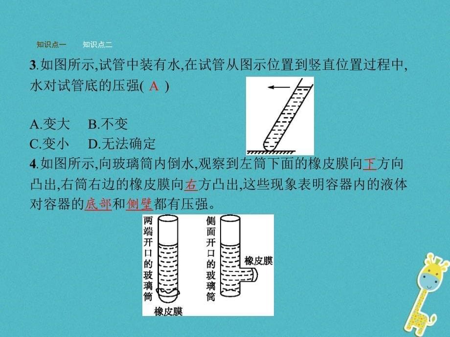 八年级物理下册 8.2 液体内部的压强 （新版）北师大版_第5页