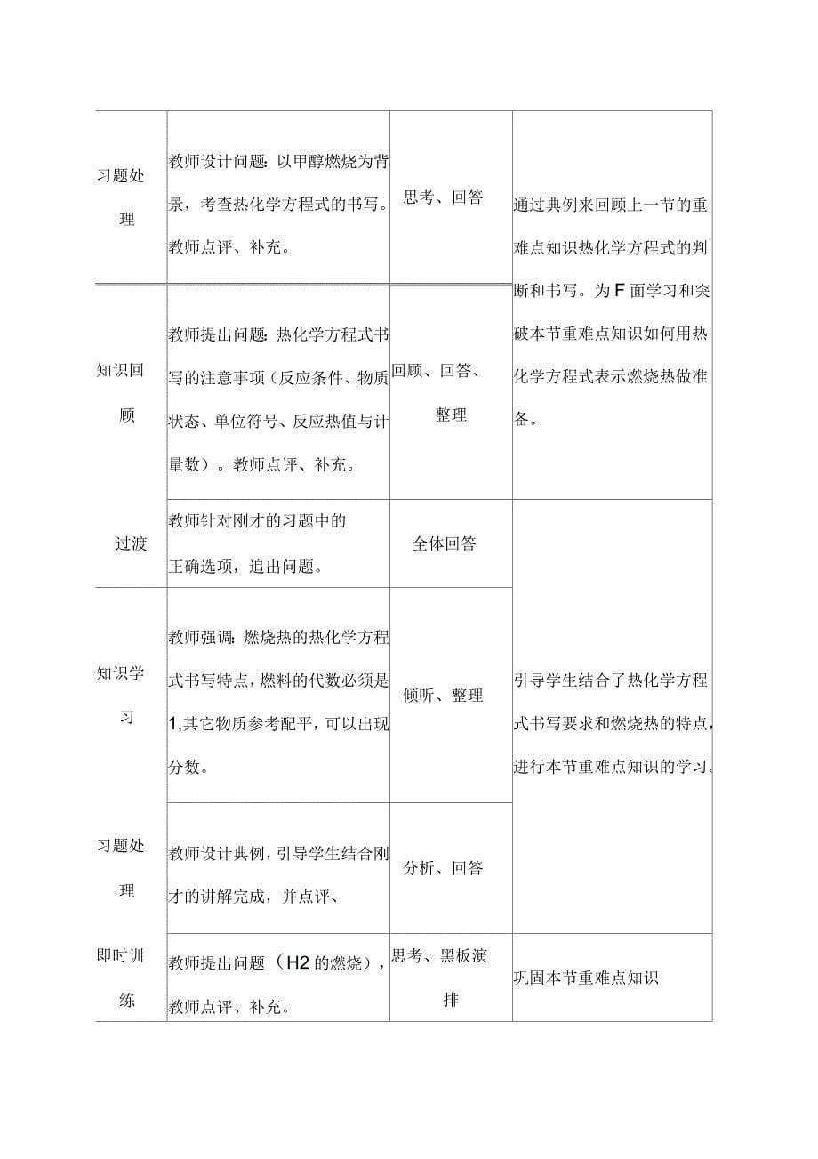 高二化学《燃烧热能源》教学设计_第5页