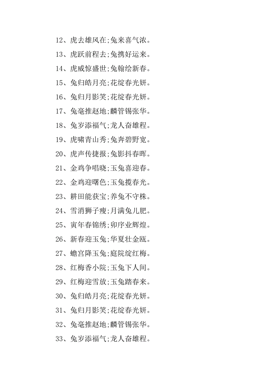 2023年兔年新春对联大全170副_第3页