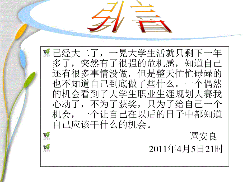 谭安良十年职业生涯规划_第2页