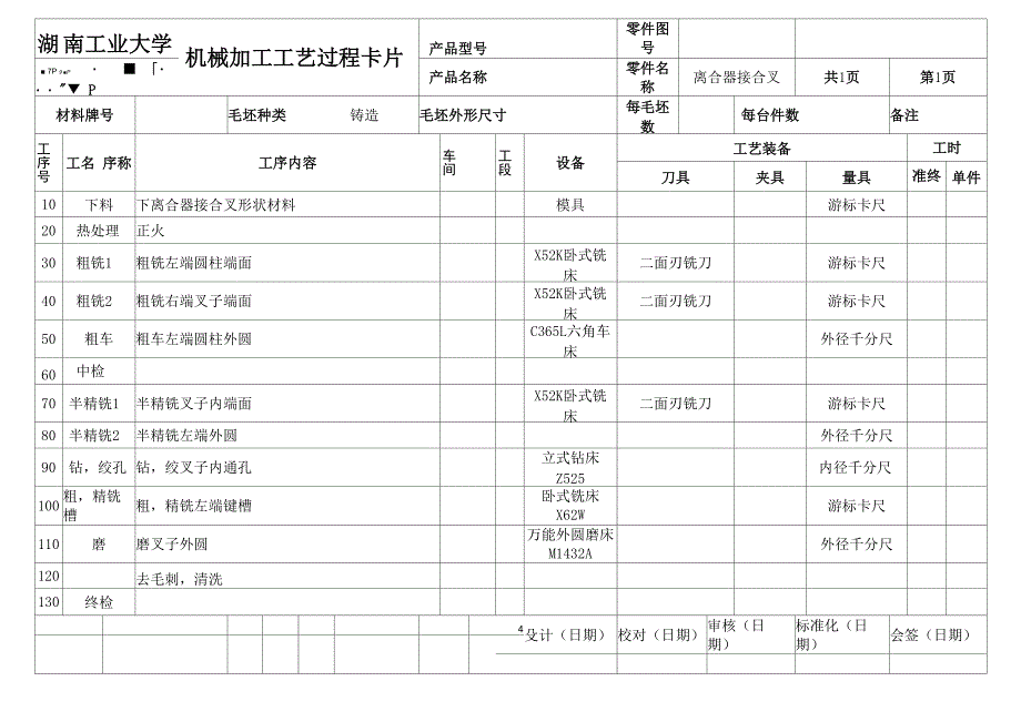 离合器接合叉_第1页