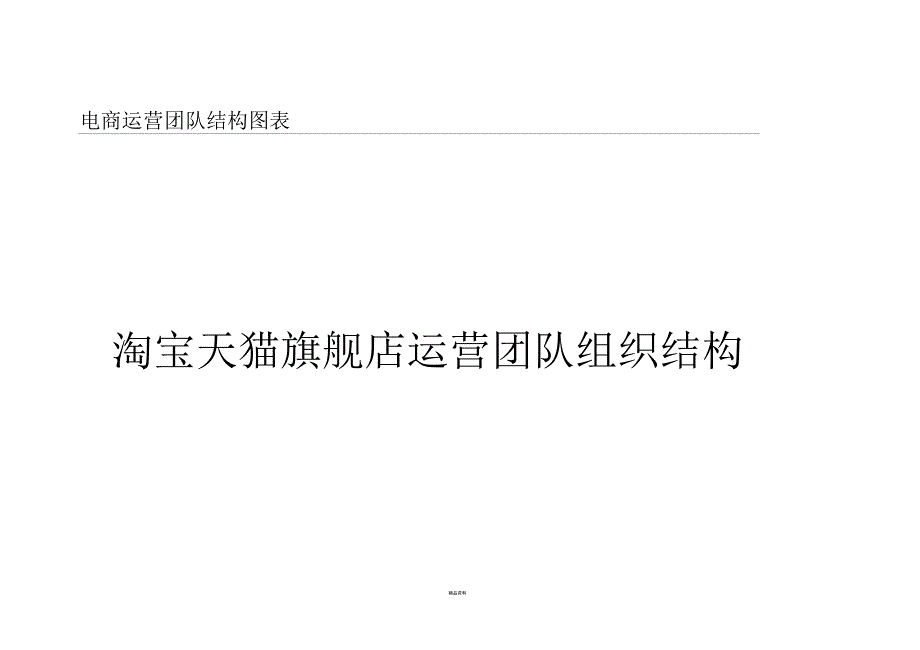 淘宝天猫旗舰店团队构成-电商团队架构_第1页