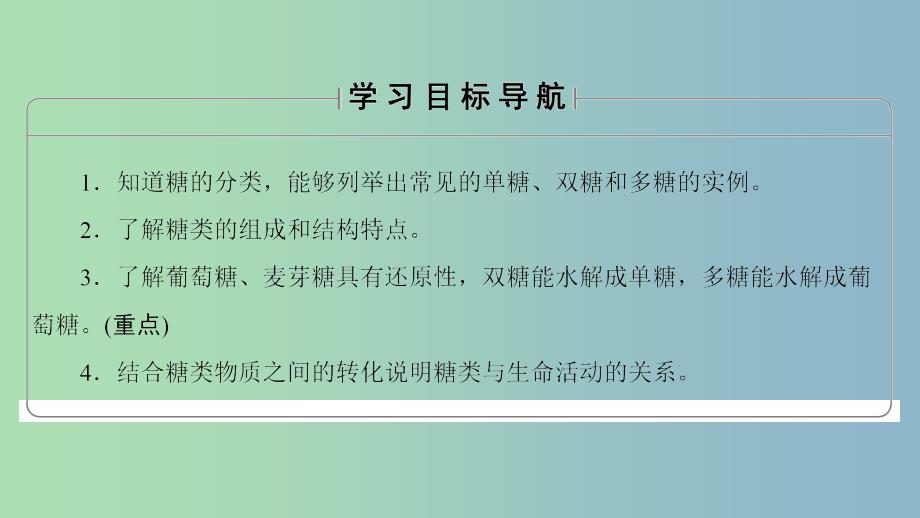 高中化学第二章官能团与有机化学反应烃的衍生物第三节醛和酮糖类第3课时糖类课件鲁科版.ppt_第2页