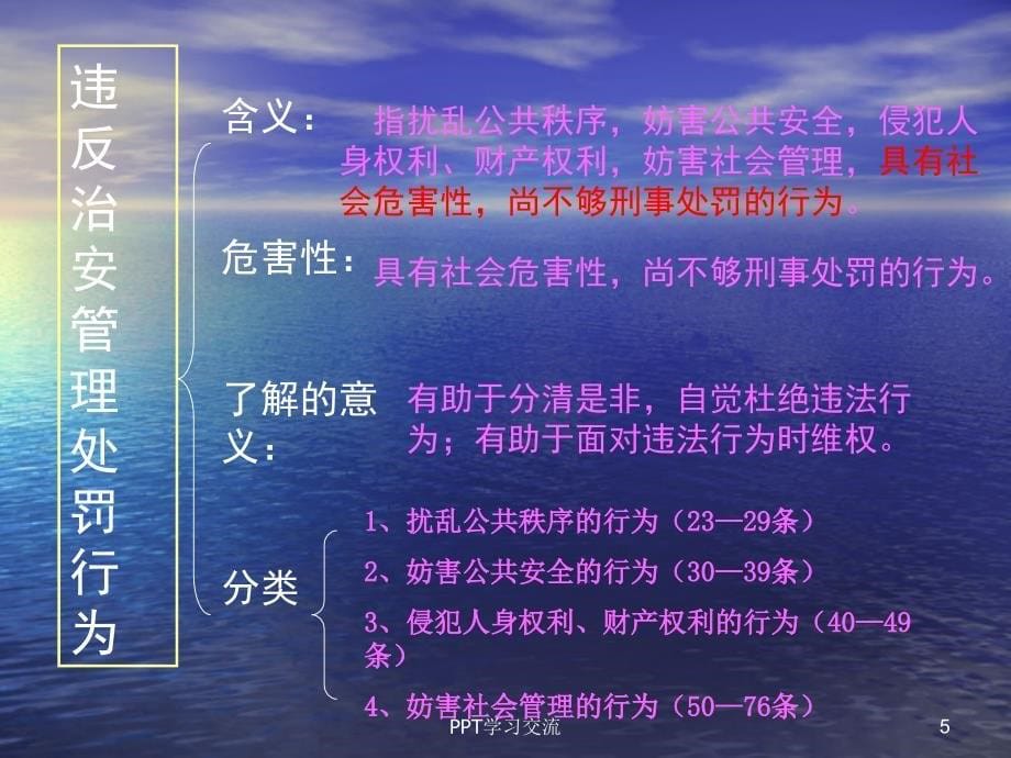 治安管理处罚法讲课用课件_第5页