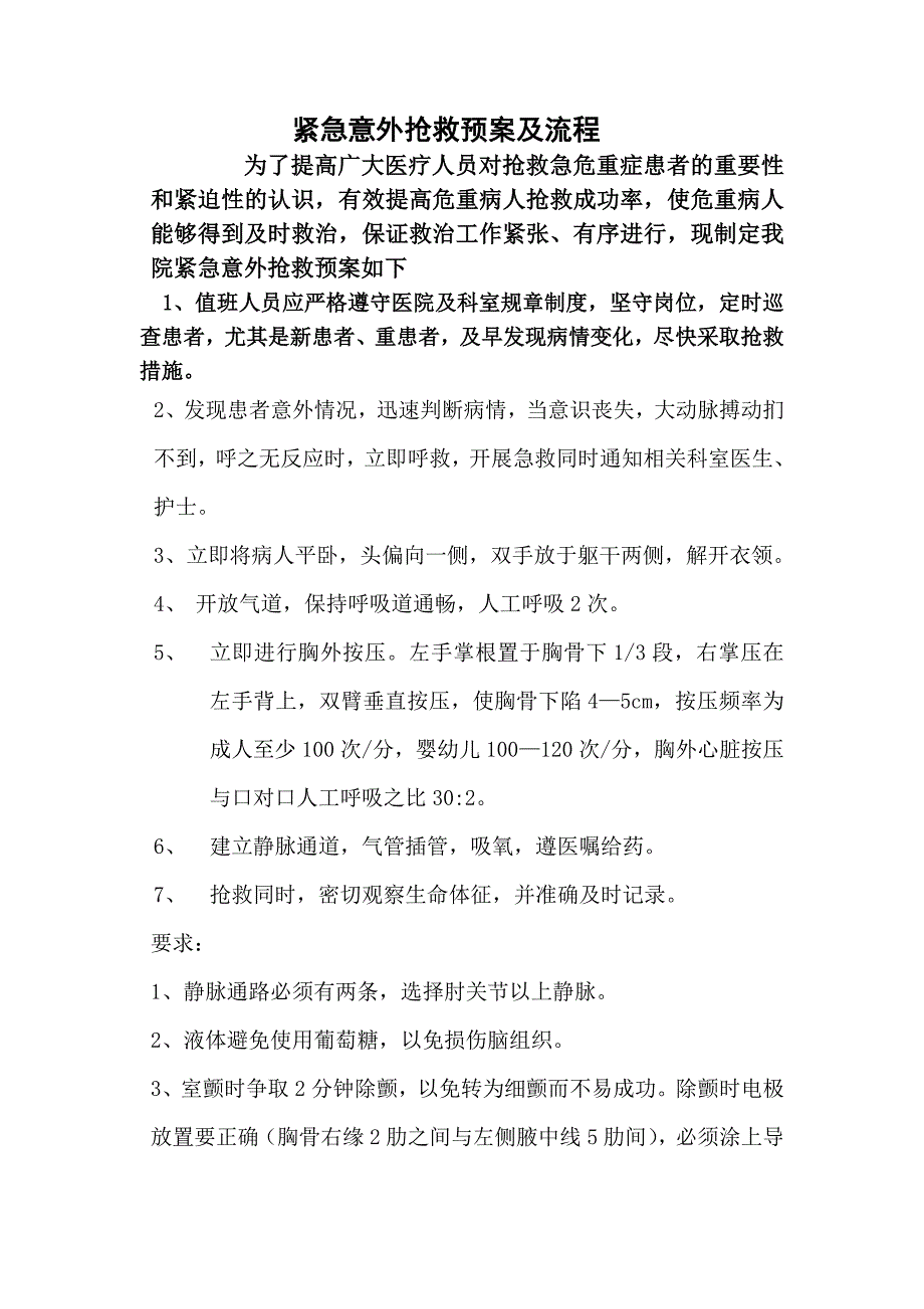 紧急意外抢救预案_第1页