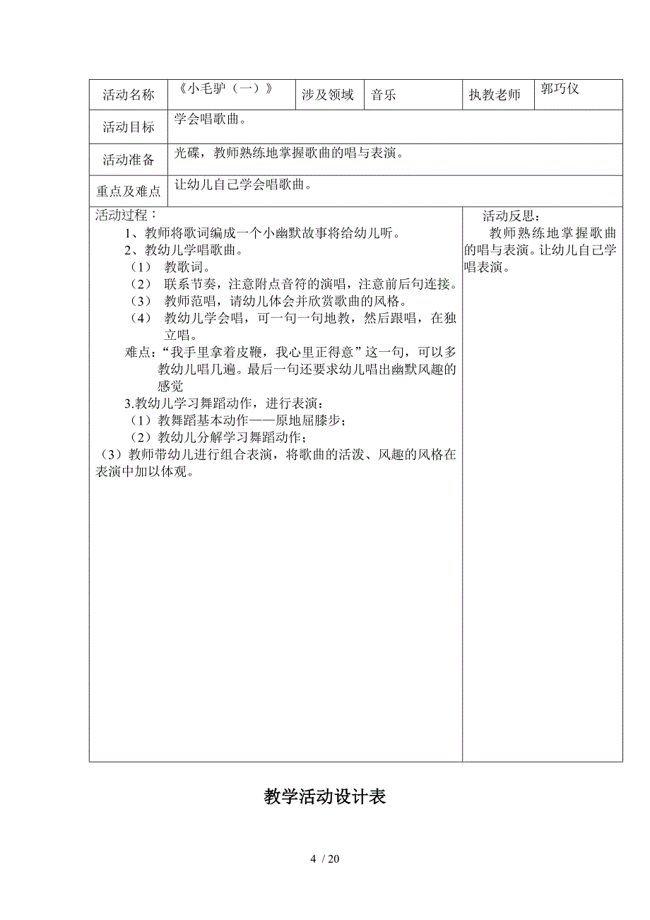 坑头幼儿园2011学年第二学期大六班备课,第13周_第4页