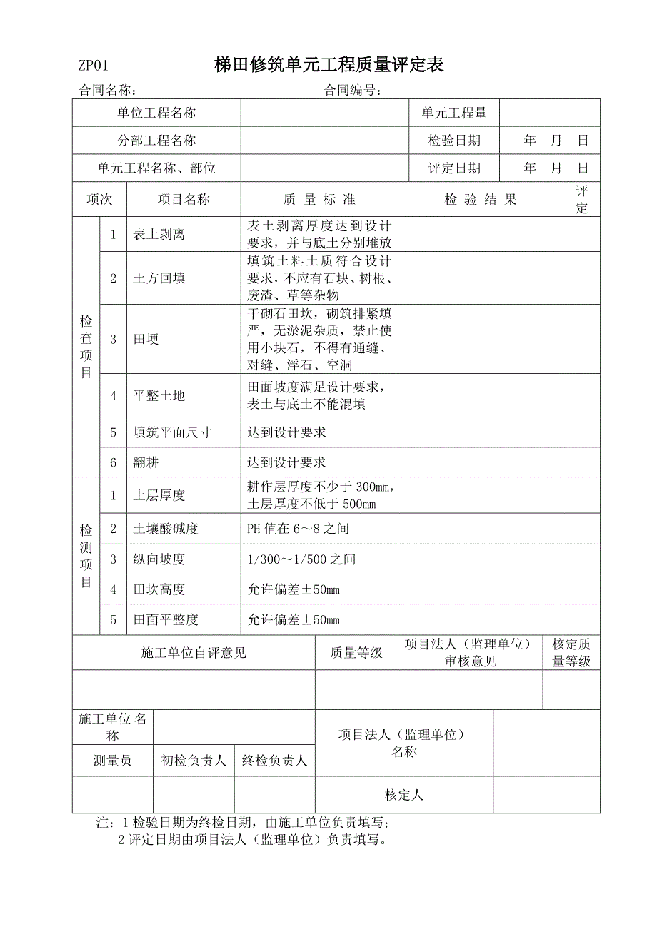 质量评定用表_第2页