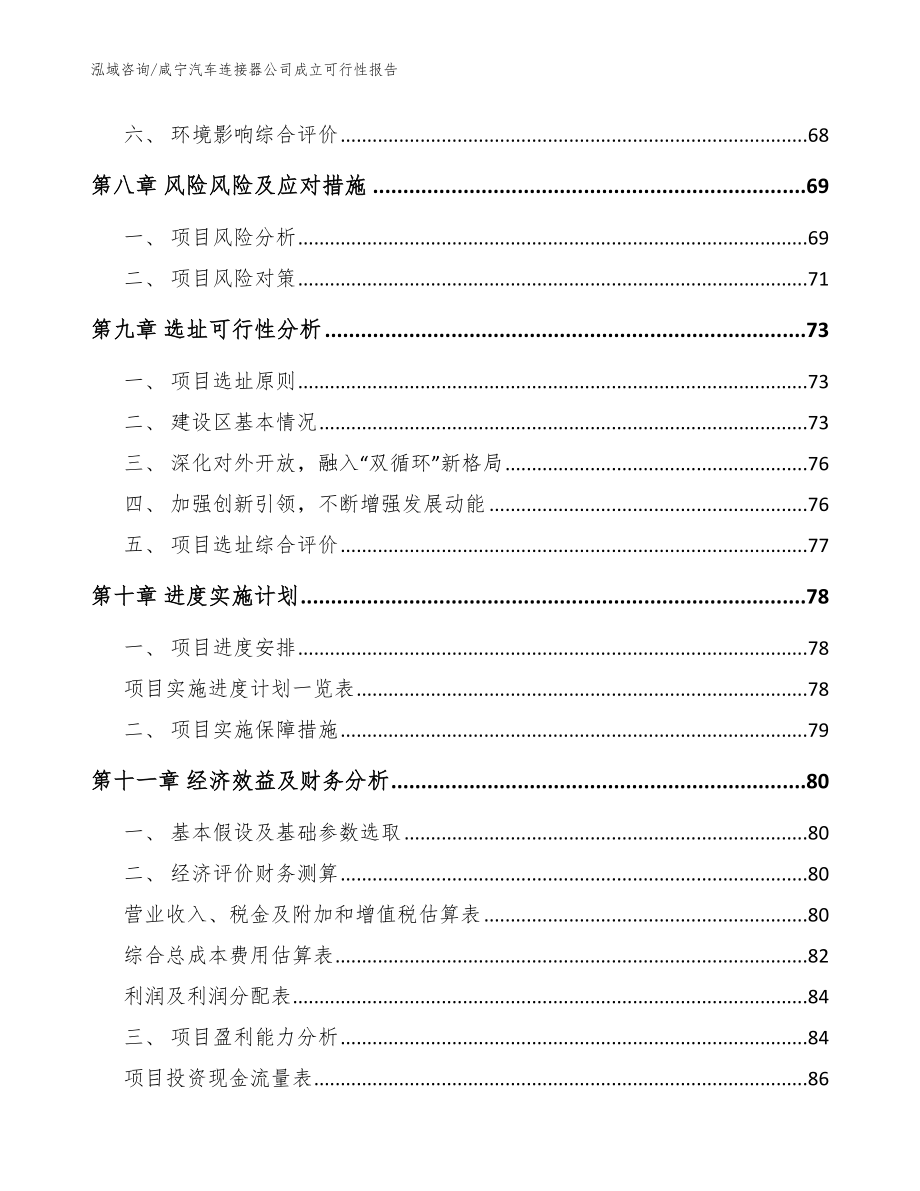 咸宁汽车连接器公司成立可行性报告【模板参考】_第4页