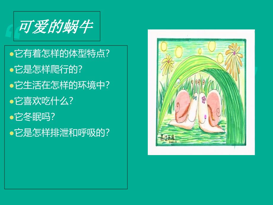 小学三年级科学上册蜗牛一课件_第2页