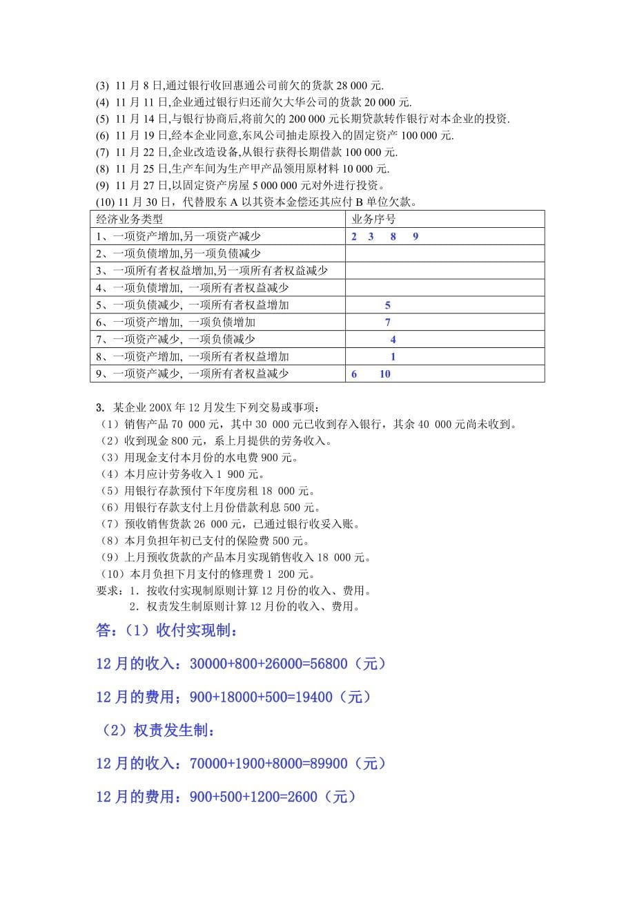 基础会计学试题大全_第5页