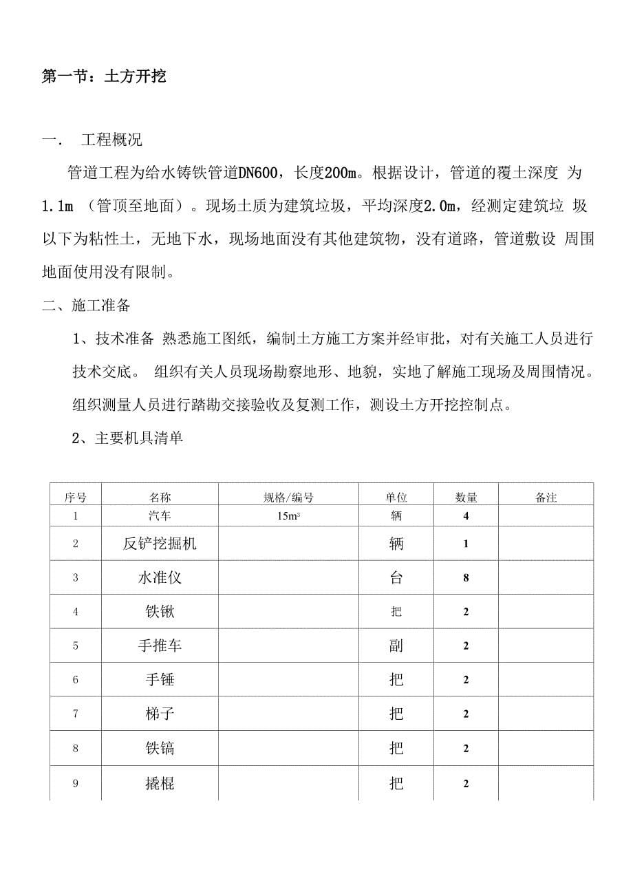 沟槽开挖施工案例_第5页