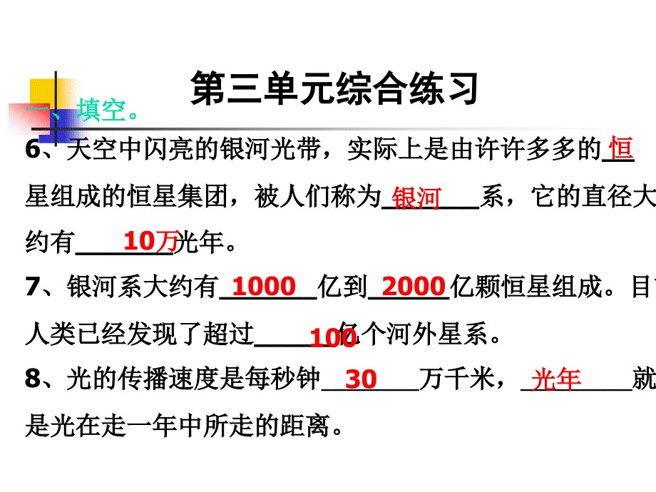 教科版小学科学六年级下册第三单元综合练习课件_第2页