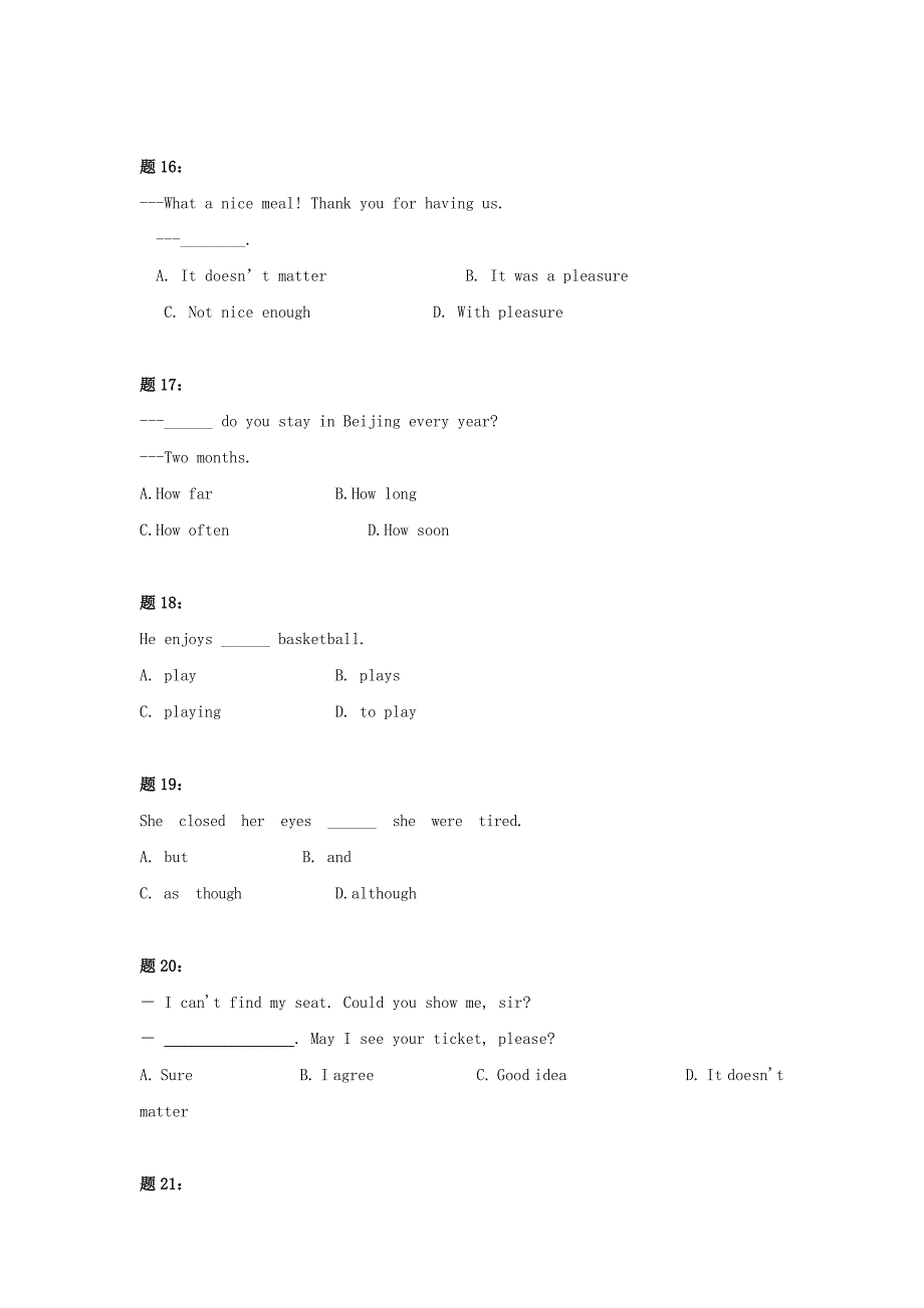 人教版八年级英语上册：期中串讲 课后练习2及详解_第4页