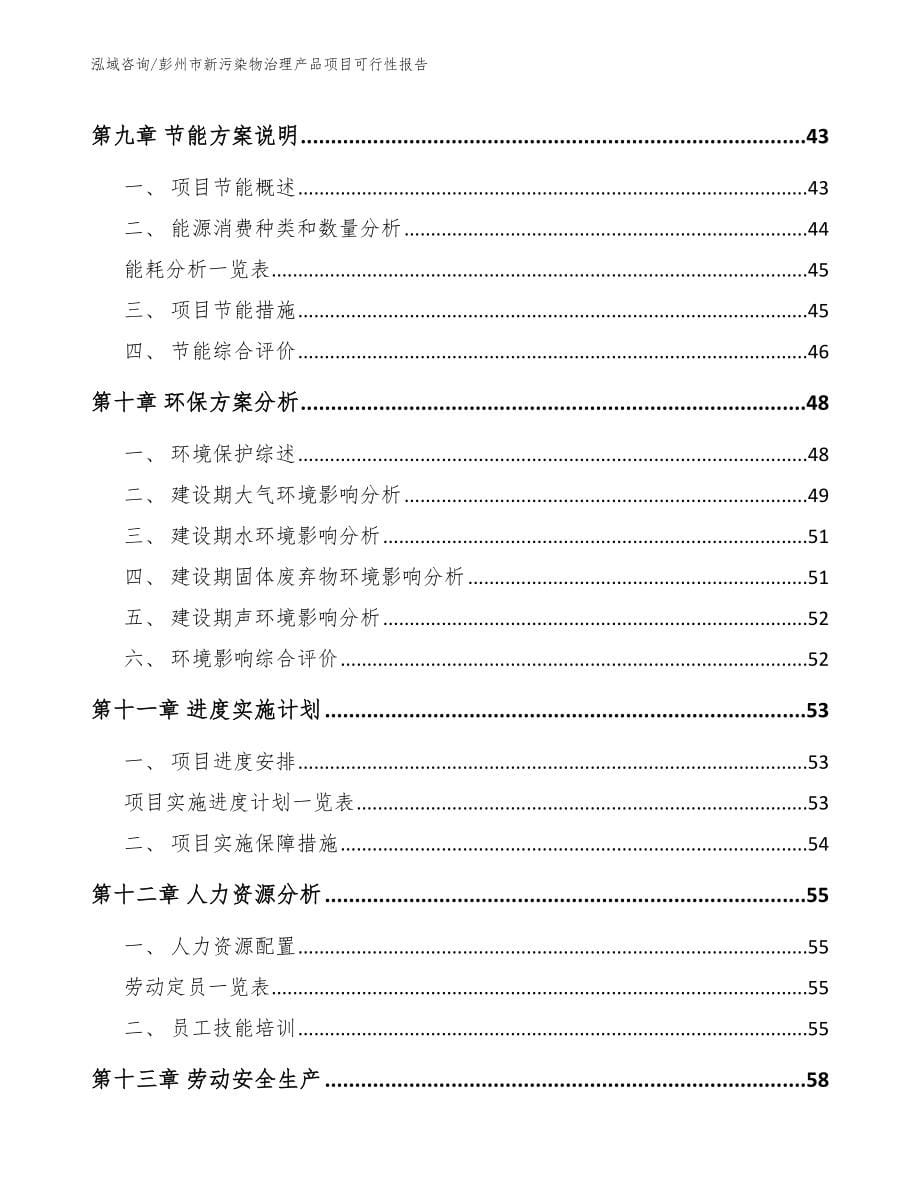 彭州市新污染物治理产品项目可行性报告_第5页