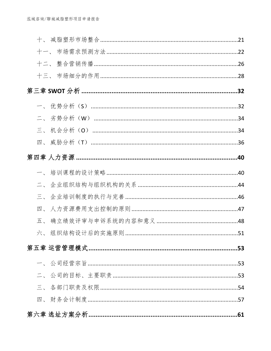 聊城减脂塑形项目申请报告_第2页