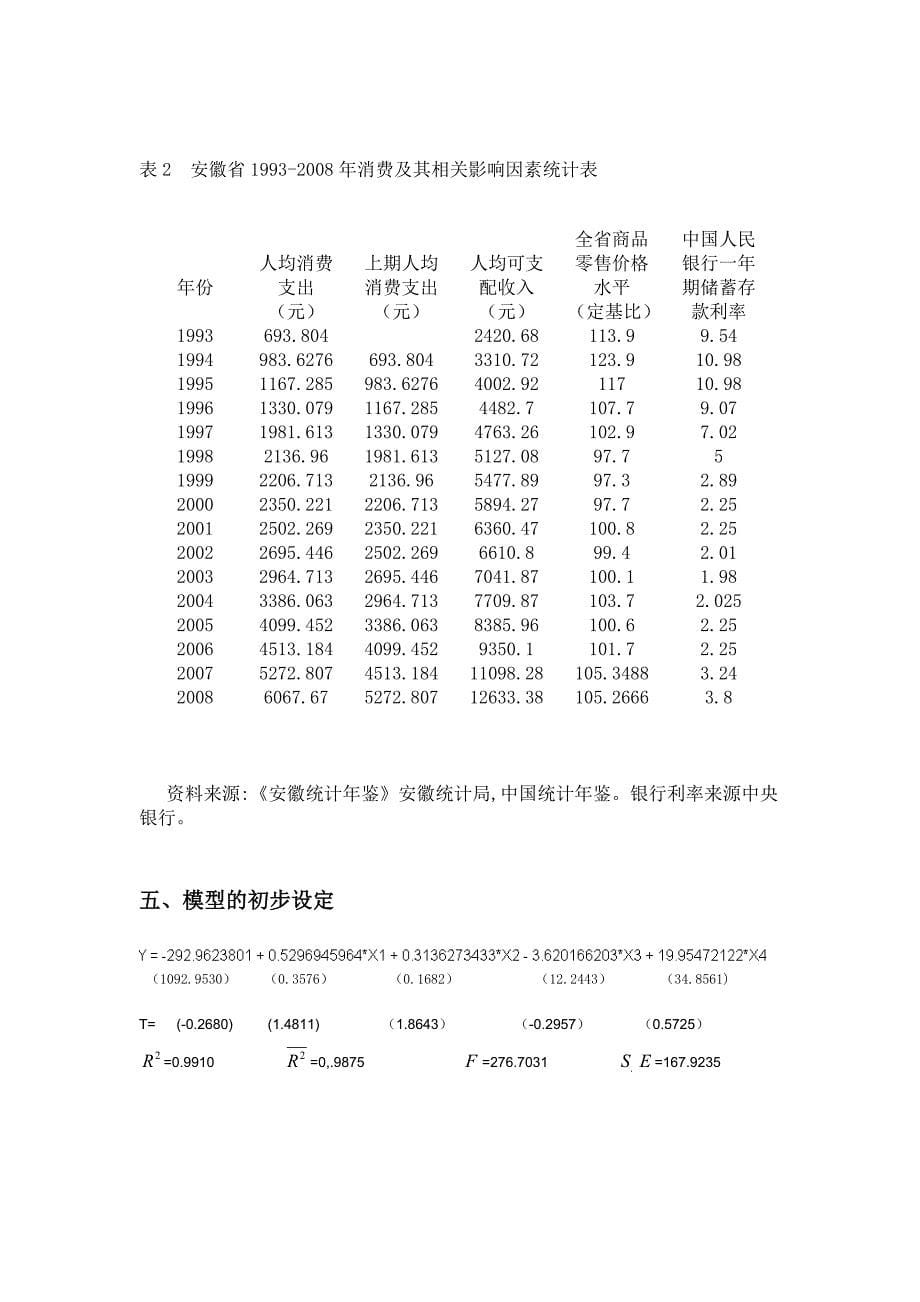 计量经济学论文-对居民消费水平影响因素的分析.doc_第5页