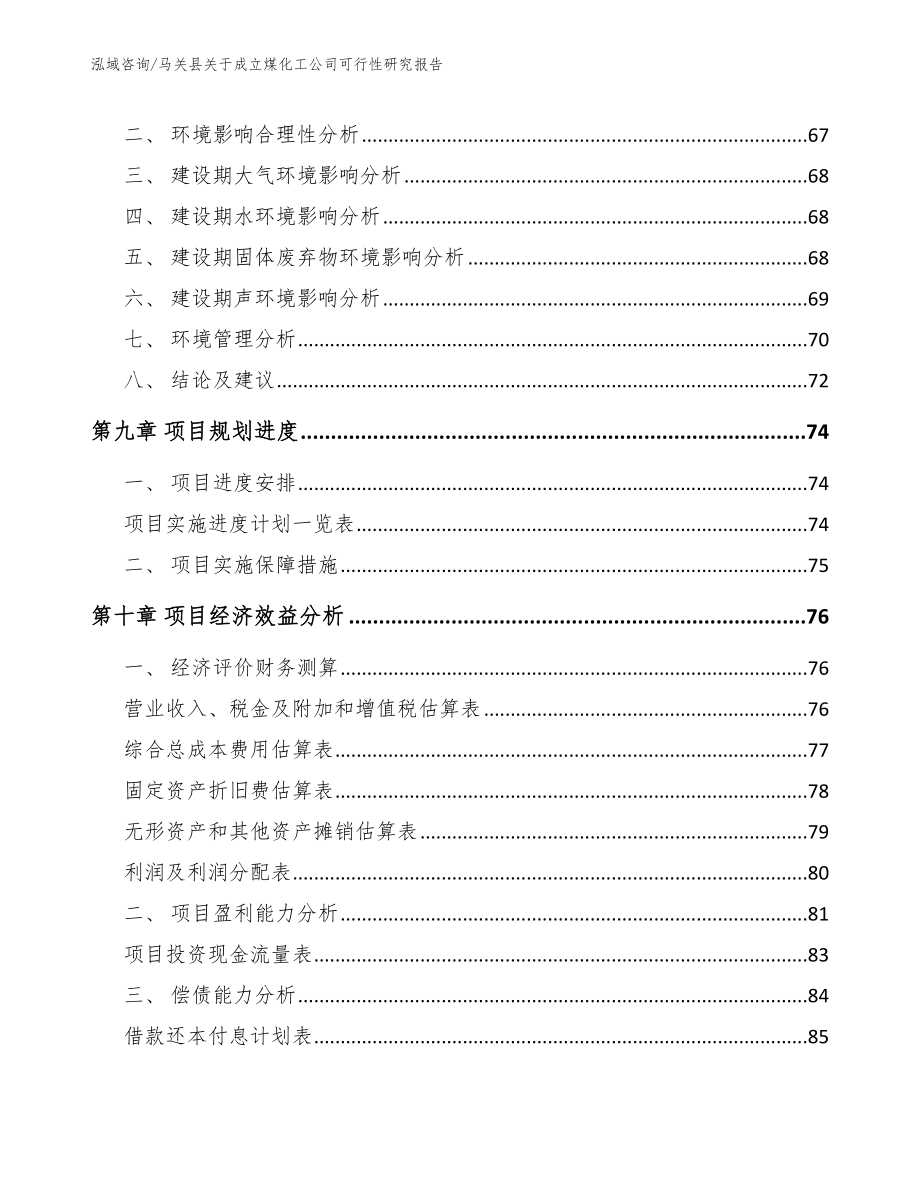 马关县关于成立煤化工公司可行性研究报告_参考范文_第4页