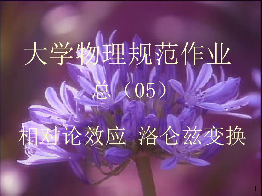 大学物理规范作业(本一)05解答.ppt_第1页