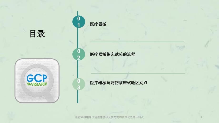 医疗器械临床试验整体流程及其与药物临床试验的不同点课件_第2页