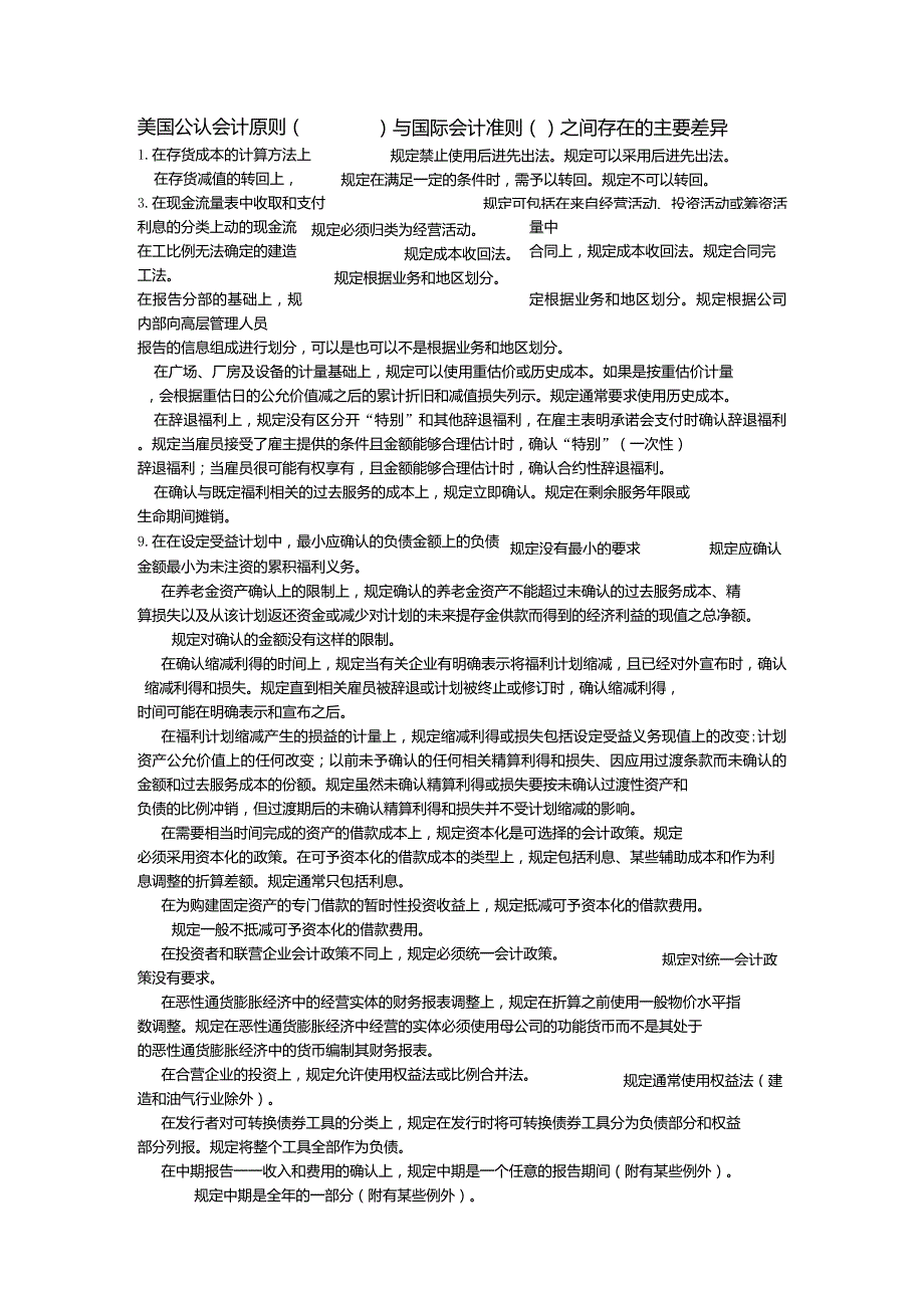 USGAAPVSIFRS差异_第1页
