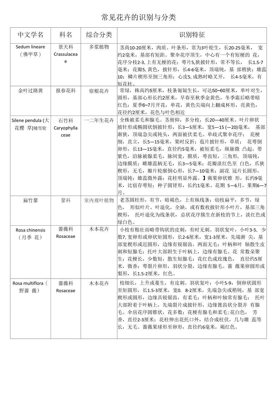 常见花卉识别与分类_第1页